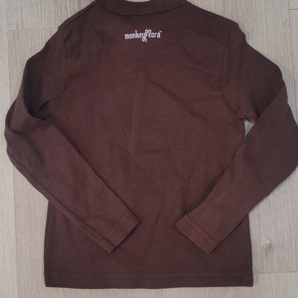 American Apparel Monkey floral boys size 2 longsleeve - Picture 4 of 5